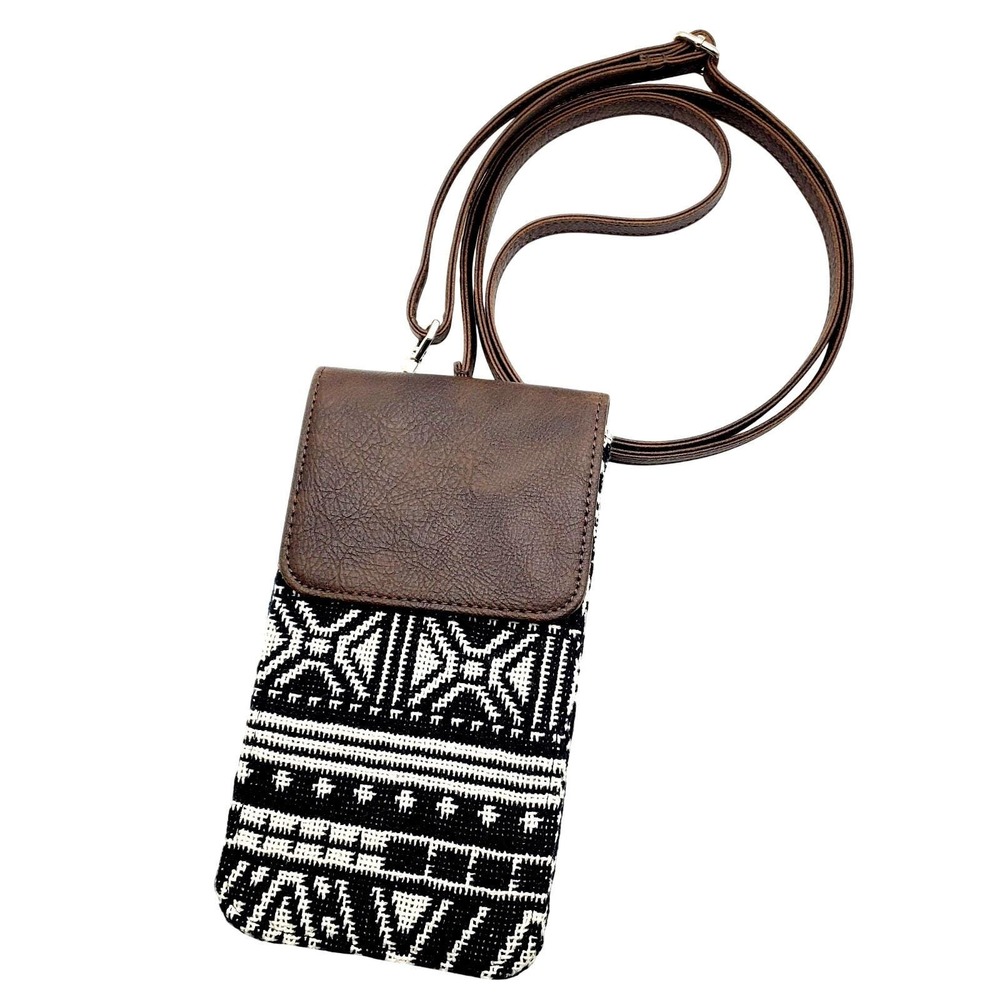 Thirty One Small Crossbody Bag Black Rio Shoulder Holder Wallet Geometric Clutch